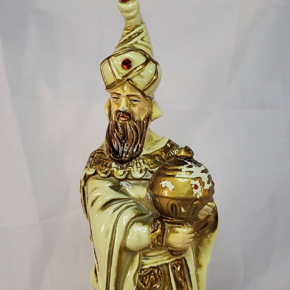 VTG Wolin Japan Three Wise Men Figurine Set 10" Tall Paper Mache Christmas Decor - Picture 12 of 16